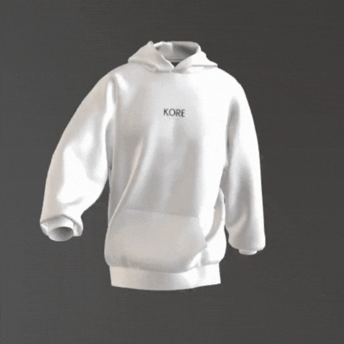 Sweat à Capuche KORE Blanc